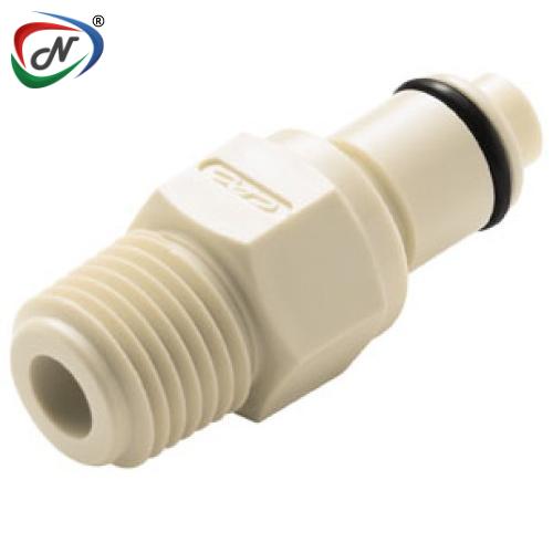 CPC Quick Connect & Disconnect Solutions PLCD2400412V 1/4 NPT Valved Polypropylene Coupling Insert FKM Seal NSSP006661