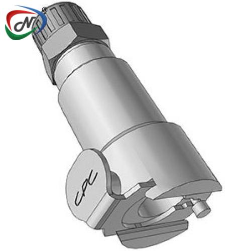 CPC Quick Connect & Disconnect Solutions MCD1304 1/4 PTF Valved In-Line Chrome-plated Brass Coupling Body NSSP006742