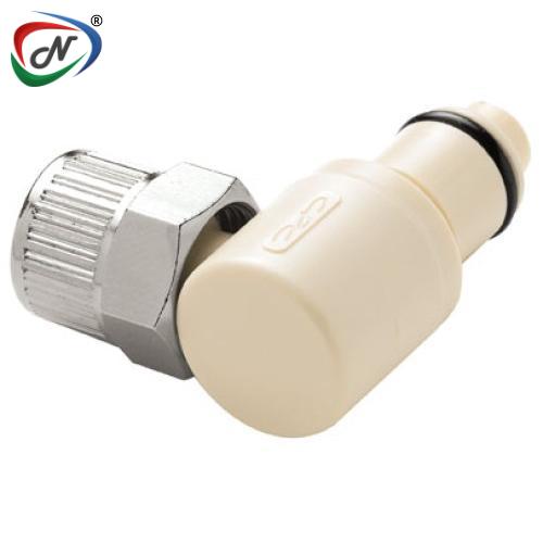 CPC Quick Connect & Disconnect Solutions PLCD21006V 3/8 PTF Valved Elbow Acetal Coupling Insert FKM Seal NSSP006743