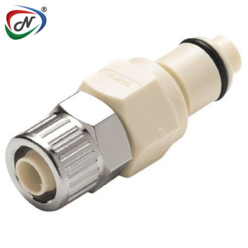 CPC Quick Connect & Disconnect Solutions PLCD20006NA 3/8 PTF Valved In-Line Acetal Coupling Insert Nut Assembled NSSP006767