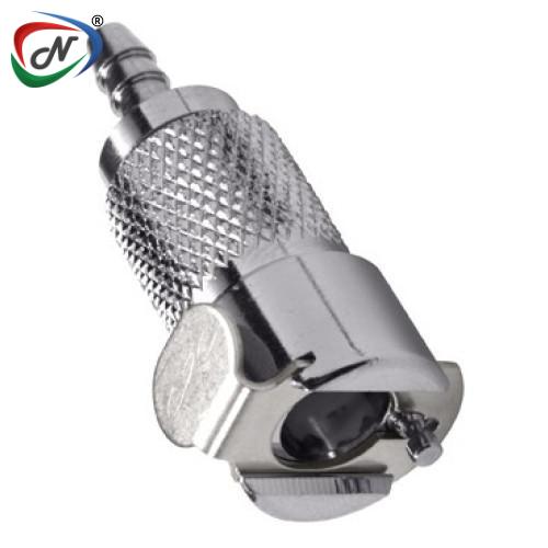 CPC Quick Connect & Disconnect Solutions MCD1702S 1/8 Hose Barb Valved In-Line Chrome plated Brass Coupling Body Silicone Seal NSSP006813