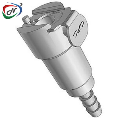 CPC Quick Connect & Disconnect Solutions MCD1703HT 3/16 Hose Barb Valved In-Line Chrome plated Brass Coupling Body High Temp Valve NSSP006816