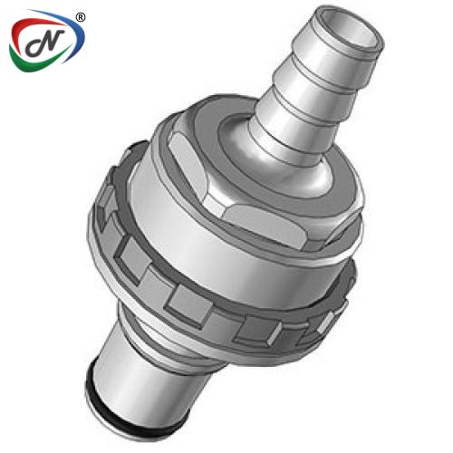 CPC Quick Connect & Disconnect Solutions NS6D42006HC 3/8 Hose Barb Valved Panel Mount Molded Grey Polypropylene Coupling Insert Hastelloy-C® Spring NSSP007044