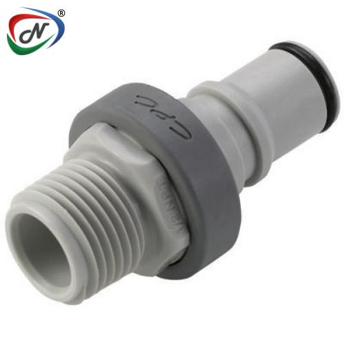 CPC Quick Connect & Disconnect Solutions NS6D24008HC 1/2 NPT Valved Molded Grey Polypropylene Coupling Insert Hastelloy-C® Spring NSSP007050