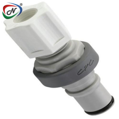 CPC Quick Connect & Disconnect Solutions NS6D20008 1/2 JACO Valved Molded Grey Polypropylene Coupling Insert NSSP007064