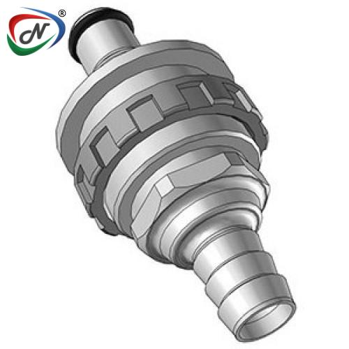 CPC Quick Connect & Disconnect Solutions NS4X42006 3/8 Hose Barb Non-Valved Panel Mount Molded Grey Polypropylene Coupling Insert NSSP007083