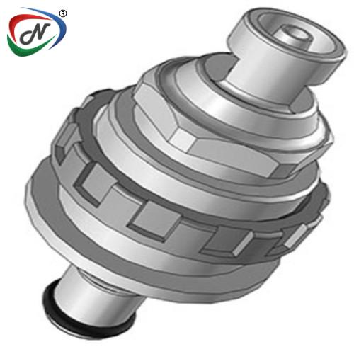 CPC Quick Connect & Disconnect Solutions NS4D42002 1/8 Hose Barb Valved Panel Mount Molded Grey Polypropylene Coupling Insert NSSP007094