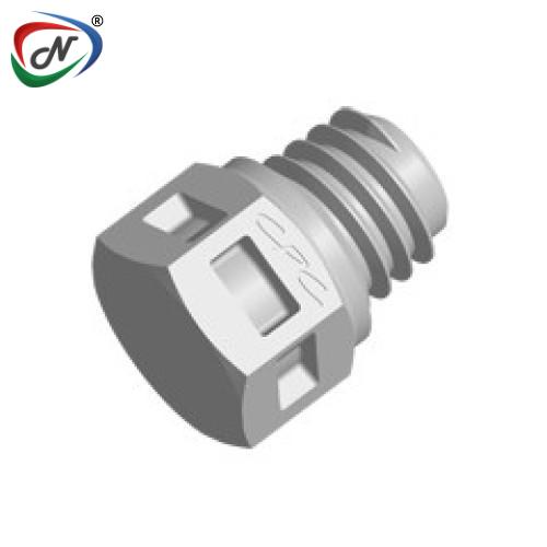 CPC Quick Connect & Disconnect Solutions MP Plug Fitting, tapered 10-32, Natural Polypropylene NSSP007151