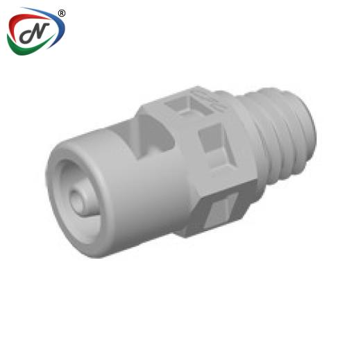 CPC Quick Connect & Disconnect Solutions MS2 Straight Fitting, tapered 10-32 X 1/16 HB Natural Polypropylene NSSP007184