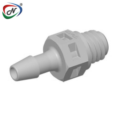 CPC Quick Connect & Disconnect Solutions MS3 Straight Fitting, tapered 10-32 X 3/32 HB, Natural Polypropylene NSSP007191