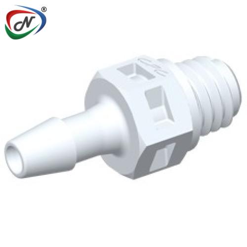 CPC Quick Connect & Disconnect Solutions MS330 Straight Fitting, tapered 10-32 X 3/32 HB, White Nylon NSSP007192