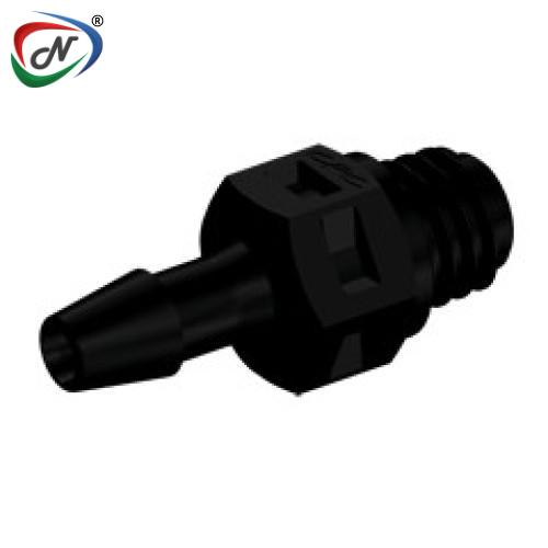 CPC Quick Connect & Disconnect Solutions MS331 Straight Fitting, tapered 10-32 X 3/32 HB, Black Nylon NSSP007194