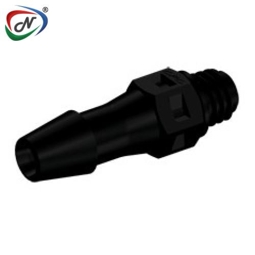 CPC Quick Connect & Disconnect Solutions MS531 Straight Fitting, tapered 10-32 X 5/32 HB Black Nylon NSSP007214
