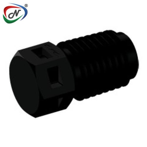 CPC Quick Connect & Disconnect Solutions N2P31 Plug Fitting, 1/16 NPT, Black Nylon NSSP007239