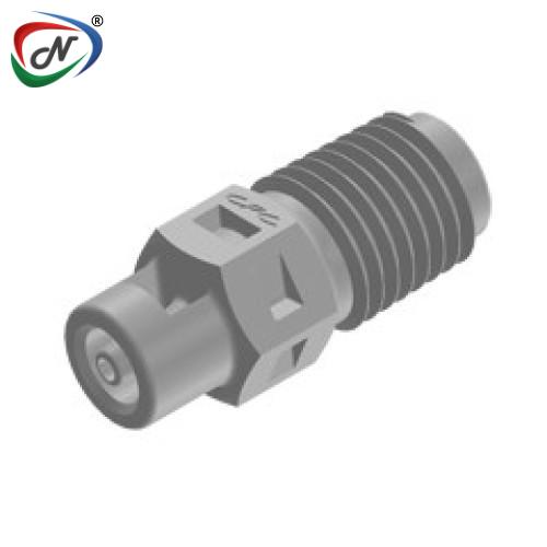 CPC Quick Connect & Disconnect Solutions N2S2 Straight Fitting, 1/16 NPT X 1/16 HB, Natural Polypropylene NSSP007241