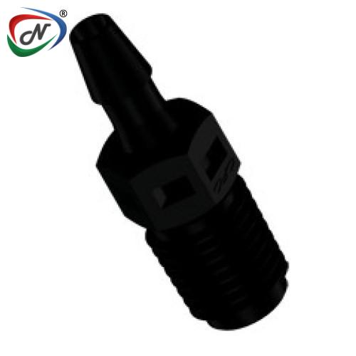 CPC Quick Connect & Disconnect Solutions N2S431 Straight Fitting, 1/16 NPT X 1/8 HB, Black Nylon NSSP007249