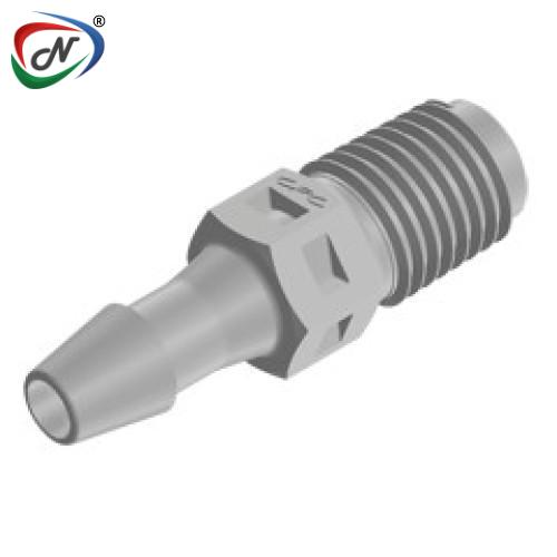 CPC Quick Connect & Disconnect Solutions N2S5 Straight Fitting, 1/16 NPT X 5/32 HB, Natural Polypropylene NSSP007251
