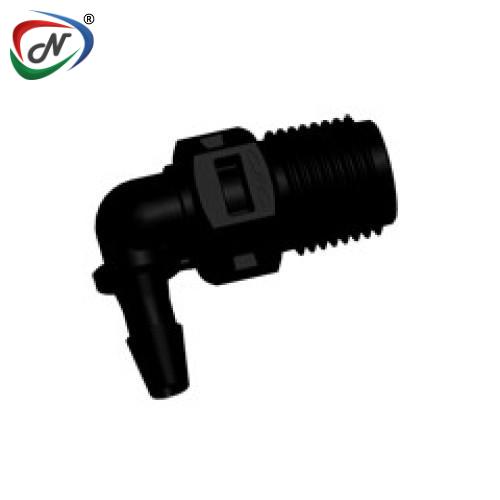 CPC Quick Connect & Disconnect Solutions N4E431 Elbow Fitting, 1/8 NPT X 1/8 HB, Black Nylon NSSP007259