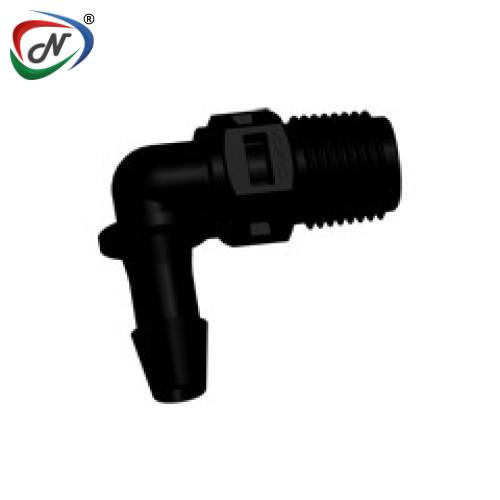 CPC Quick Connect & Disconnect Solutions N4E631 Elbow Fitting, 1/8 NPT X 3/16 HB, Black Nylon NSSP007267