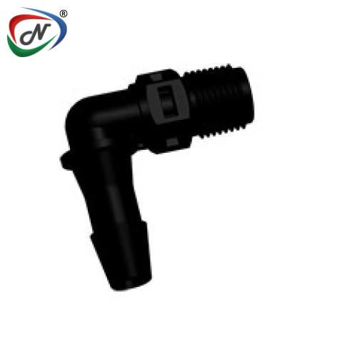 CPC Quick Connect & Disconnect Solutions N4E831 Elbow Fitting, 1/8 NPT X 1/4 HB, Black Nylon NSSP007274