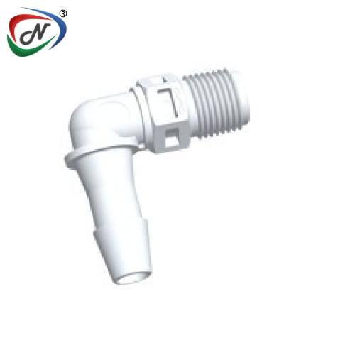 CPC Quick Connect & Disconnect Solutions N4E870 Plug Fitting, 1/8 NPT, Natural PVDF NSSP007275