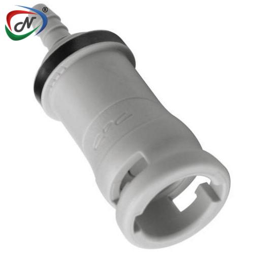 CPC Quick Connect & Disconnect Solutions NS2D170212V 1/8 Hose Barb Valved In-Line Molded Grey Polypro Cplng Body, EPR O-Ring,  FKM Seal NSSP007279