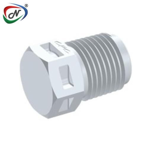 CPC Quick Connect & Disconnect Solutions N4P30 Plug Fitting, 1/8 NPT, White Nylon NSSP007284