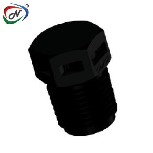 CPC Quick Connect & Disconnect Solutions N4P31 Plug Fitting, 1/8 NPT, Black Nylon NSSP007286