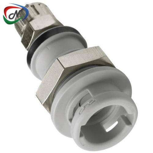 CPC Quick Connect & Disconnect Solutions NS2D130412V 1/4 PTF Valved In-Line Molded Grey Polypro Coupling Body FKM Seal NSSP007287