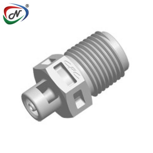CPC Quick Connect & Disconnect Solutions N4S2 Straight Fitting, 1/8 NPT X 1/16 HB, Natural Polypropylene NSSP007290