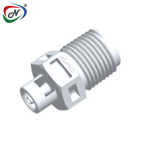 CPC Quick Connect & Disconnect Solutions N4S230 Straight Fitting, 1/8 NPT X 1/16 HB, White Nylon NSSP007293