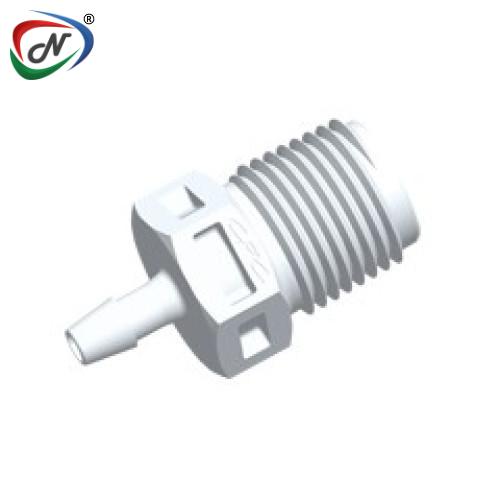 CPC Quick Connect & Disconnect Solutions N4S330 Straight Fitting, 1/8 NPT X 3/32 HB, White Nylon NSSP007296