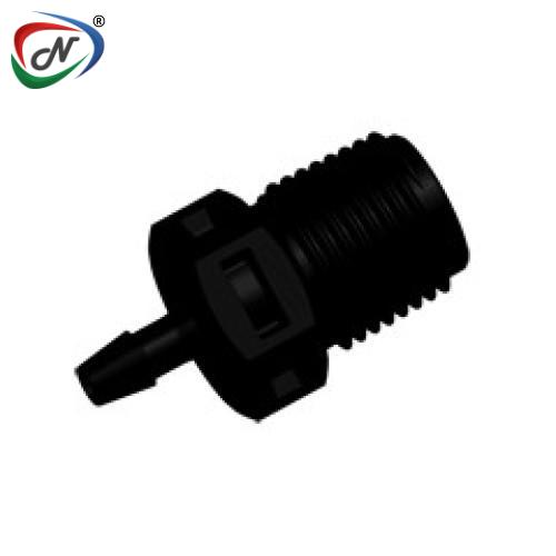 CPC Quick Connect & Disconnect Solutions N4S331 Straight Fitting, 1/8 NPT X 3/32 HB, Black Nylon NSSP007298