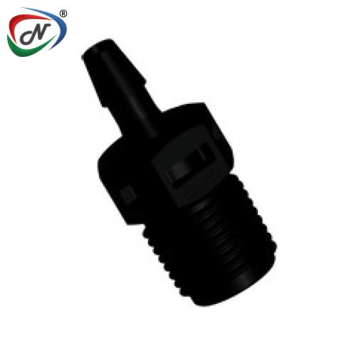 CPC Quick Connect & Disconnect Solutions N4S431 Straight Fitting, 1/8 NPT X 1/8 HB, Black Nylon NSSP007305