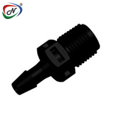 CPC Quick Connect & Disconnect Solutions N4S531 Straight Fitting, 1/8 NPT X 5/32 HB, Black Nylon NSSP007310