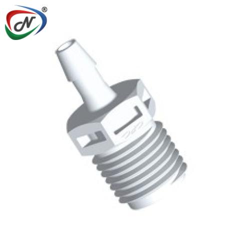CPC Quick Connect & Disconnect Solutions N8S570 Straight Fitting, 1/4 NPT X 3/16 HB, Natural PVDF NSSP007324