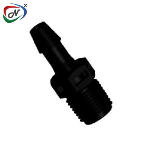 CPC Quick Connect & Disconnect Solutions N4S631 Straight Fitting, 1/8 NPT X 3/16 HB, Black Nylon NSSP007326