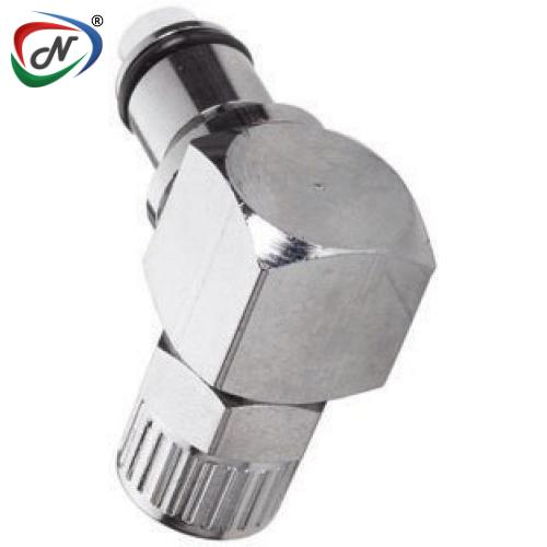 CPC Quick Connect & Disconnect Solutions LCD21006 3/8 PTF Valved Elbow Chrome-plated Brass Coupling Insert NSSP005875