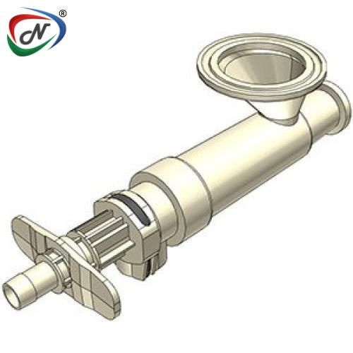 CPC Quick Connect & Disconnect Solutions STC2020300 3/8 Hose Barb x 3/4 x 1 1/2 Polysulfone Sanitary SIP Connector NSSP008158