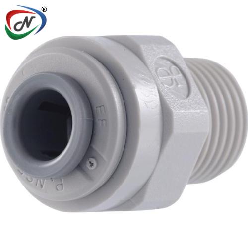 John Guest PI011221S John Guest Straight Adaptor (NPTF Thread) 3/8"X1/8" NSSP003514