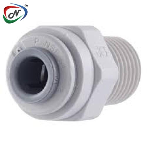 John Guest PI011222S John Guest Straight Adaptor (NPTF Thread) 3/8 NSSP003516