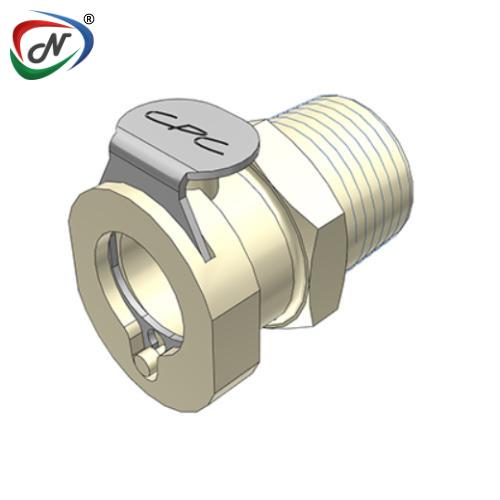 CPC Quick Connect & Disconnect Solutions PLC1000612 3/8 MNPT Non-Valved Coupling Body NSSP004400