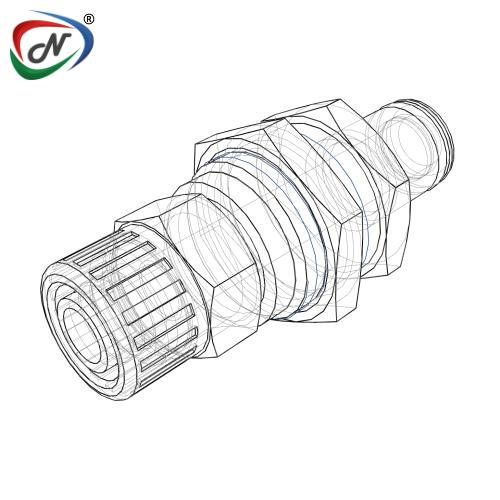CPC Quick Connect & Disconnect Solutions PLC400M10 -10mm PTF Non-Valved Panel Mount Acetal Coupling Insert NSSP003943