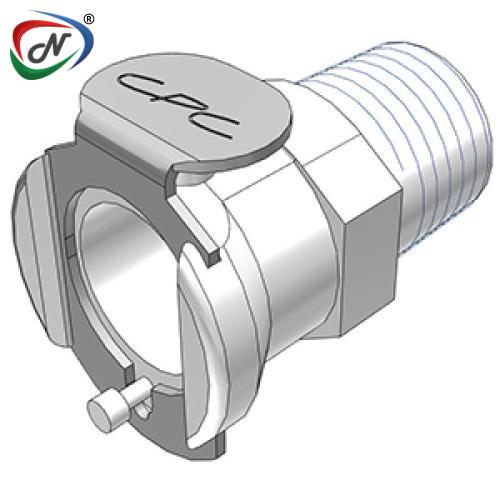 CPC Quick Connect & Disconnect Solutions PLCD10004V 1/4 NPT Valved Acetal Coupling Body FKM Seal NSSP006884