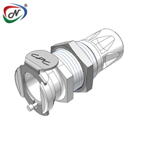 CPC Quick Connect & Disconnect Solutions PLCD11004 1/4 JG Valved Panel Mount Acetal Coupling Body NSSP005504