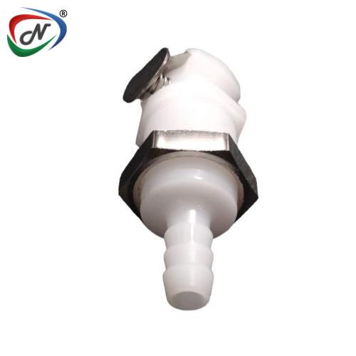 CPC Quick Connect & Disconnect Solutions 28000 1/4 Hose Barb Non-Valved Panel Mount Acetal Coupling Body (PLC16004 NSF) NSSP004332