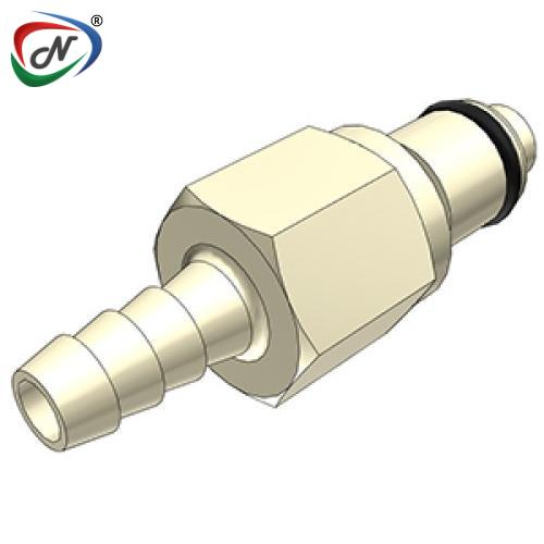 CPC Quick Connect & Disconnect Solutions PLCD2200512 5/16 Hose Barb Valved In-Line Polypropylene Coupling Insert NSSP006730