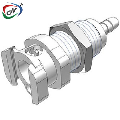 CPC Quick Connect & Disconnect Solutions PLM16004 1/4 Hose Barb Non-Valved Multi-Mount Acetal Coupling Body NSSP006632