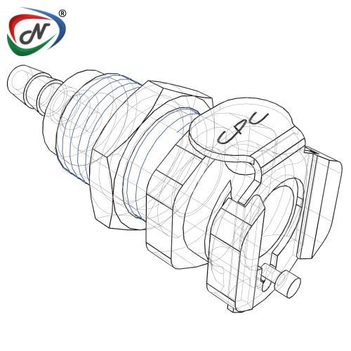 CPC Quick Connect & Disconnect Solutions PMC1602 -1/8 Hose Barb Non-Valved Panel Mount NSSP003526