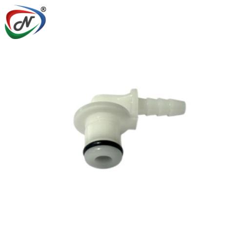 CPC Quick Connect & Disconnect Solutions PMC2302 1/8 Hose Barb Non-Valved Elbow Acetal Coupling Insert NSSP003194